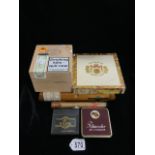 A QUANTITY OF CIGARS AND CIGAR BOXES INCLUDING; GURKHA, VIPS, RITMEESTER, DOMINICAN REPUBLIC AND TWO