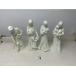 FOUR ROYAL WORCESTER FIGURINES, SWEET DREAMS, FIRST STEPS, NEW ARRIVAL AND ONCE UPON A TIME