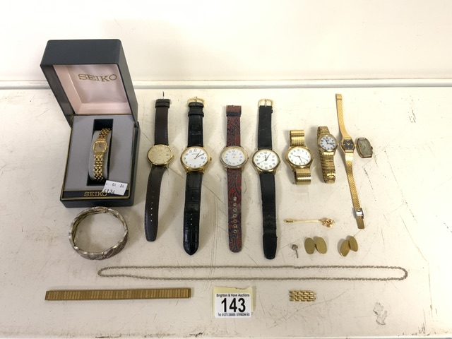 QUANTITY OF WATCHES INCLUDES LADIES ECO DRIVE CITIZEN, SEKONDA, SEIKO AND MORE