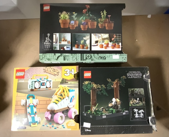 THREE BOXED LEGO KITS, STAR WARS (75353) CREATOR (31148) TINY PLANTS (10329) - Image 2 of 2