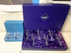 BOXED SETS OF EDINBURGH AND ROYAL SCOT CRYSTAL GLASSWARE