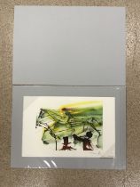 SALVADOR DALI LITHOGRAPH PRINTED IN COLORS - WITH FACSIMILE SIGNATURE - EDITION BY S.P.A.D.E.M. 70 X