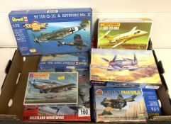 BOXED MODEL MILITARY AIRCRAFTS REVELL, MATCHBOX, AIRFIX AND MORE