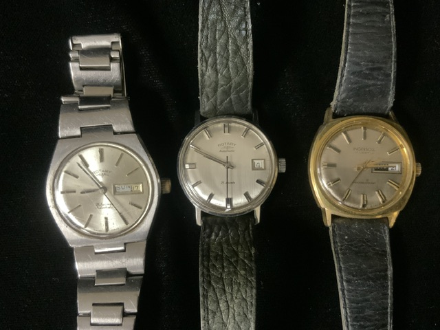 A QUANTITY OF VINTAGE WRISTWATCHES, INCLUDING; ROTARY, TISSOT, BINATONE, INGERSOLL AND OTHERS, ON - Image 2 of 4