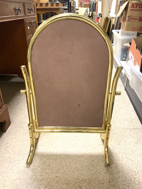 BRASS TUBED SWING MIRROR - Image 2 of 2