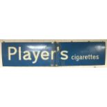 LARGE VINTAGE PLAYERS CIGARETTES ENAMEL ADVERTISING SIGN 178 X 40.5CM