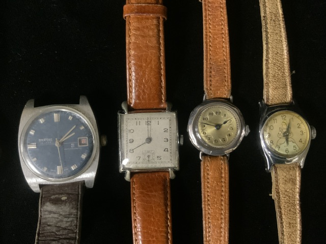 A QUANTITY OF VINTAGE WRISTWATCHES, INCLUDING; ROTARY, TISSOT, BINATONE, INGERSOLL AND OTHERS, ON - Image 3 of 4