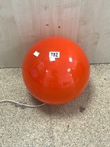 VINTAGE ORANGE HABITAT LOUIE LAMP