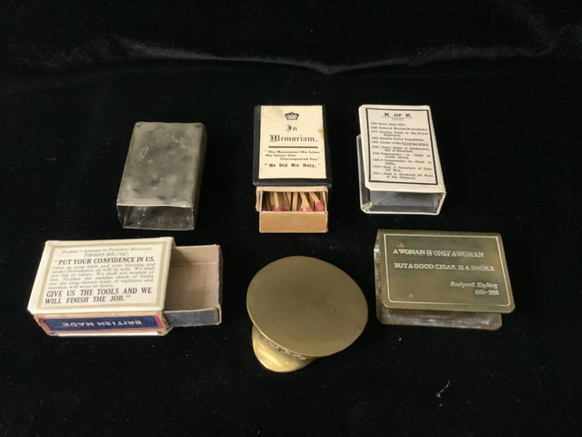 A QUANTITY OF VINTAGE MATCHBOX HOLDERS INCLUDING; TWO COMMEMORATING LORD KITCHENER, ONE DEPICTING - Image 2 of 2