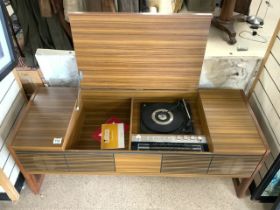 1970s VINTAGE HMV RADIOGRAM 135 X 50CM