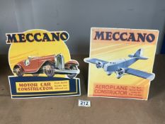 MECCANO ( MOTOR CAR CONSTRUCTOR) AND (AEROPLANE CONSTRUCTOR) A POINT OF SALE ADVERTISING COUNTER TOP