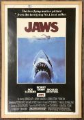 JAWS MOVIE POSTER 1975 UNIVERSAL PICTURES 72 X 104CM