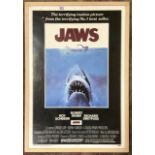 JAWS MOVIE POSTER 1975 UNIVERSAL PICTURES 72 X 104CM