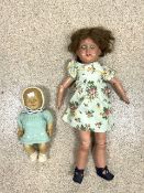 TWO VINTAGE DOLLS INCLUDES MARIE VALERIE