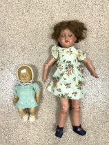 TWO VINTAGE DOLLS INCLUDES MARIE VALERIE