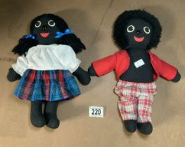 TWO VINTAGE ROBERTSON FIGURES (POLLYDOLLYS;) 35CM