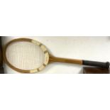 1950S / 60S DUNLOP ADVERTISING VERY LARGE TENNIS RAQUET 250CM