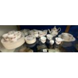 ROYAL ALBERT (LAVENDER ROSE) DINNER AND TEA SERVICE; OVER 50 PIECES