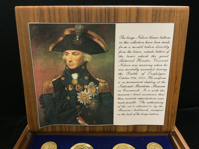 A BOXED SET OF REPRODUCTION LORD NELSON BLAZER BUTTONS - Image 3 of 3