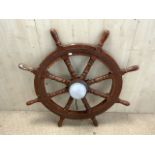 SHIPS WHEEL CONVERTED INTO A LIGHT 110CM