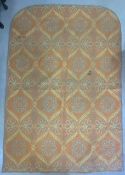 1970s CASA PUPO (PIMLCO LONDON) THROW IN ORANGE AND YELLOW 251 X 171CM