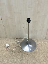 HANS - AGNE JAKOBSSON AB SWEDEN BRUSHED STEEL TULIP LAMP BASE 56CM