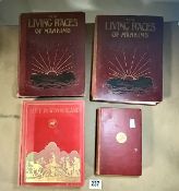 BOOKS - THE LIVING RACES OF MANKIND, ALICE IN WONDERLAND (CENTENARY EDITION) AND ACTIONS AND