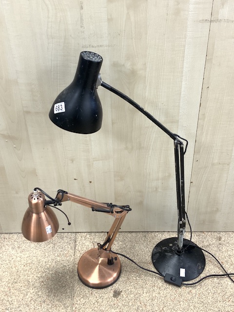 TWO VINTAGE ANGLEPOISE LAMPS