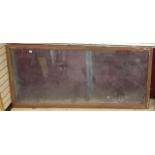 VINTAGE LARGE FRAMED ETCHED GLASS SALOON BAR SIGN 221 X 101CM