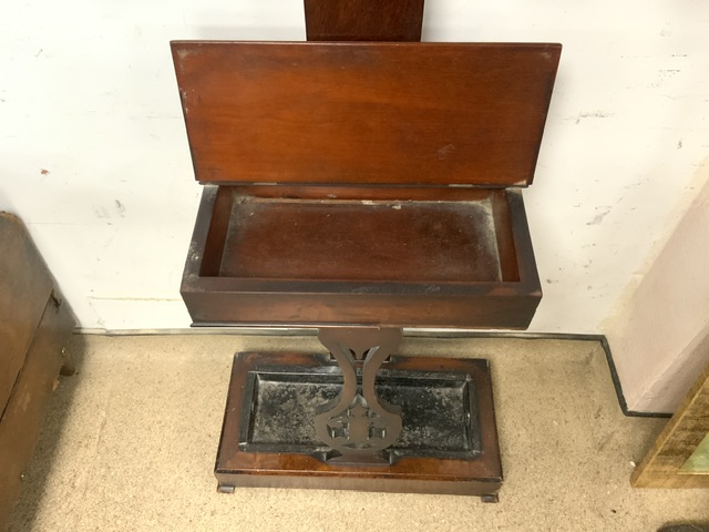 VICTORIAN COAT AND UMBRELLA STAND IN MAHOGANY, APPROX 200CM - Image 2 of 3