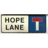 RETRO STREET SIGN 'HOPE LANE' 94 X 38CM