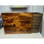 UNUSUAL SEVEN DRAWER CHEST A/F; 40 X 50CM