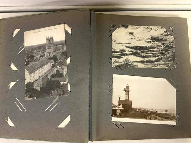 A VINTAGE POSTCARD ALBUM, CONTAINING POSTCARDS AND PHOTOGRAPHS; MOSTLY FROM KARACHI - Image 2 of 2