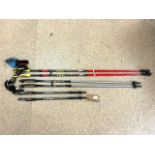 THREE PAIRS OF INSTRUCTOR'S NORDIC WALKING POLES
