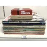 QUANTITY OF ALBUMS, LPS, VINYL BRUCE SPRINGSTEEN, VAN MORRISON, CAMEO AND MORE