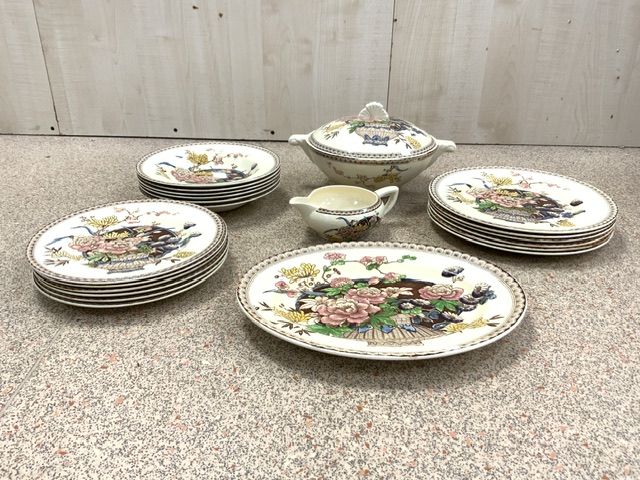 CLARICE CLIFF PART DINNER SERVICE 21 PIECES (OPHELIA) CIRCA 1938 - Image 2 of 3