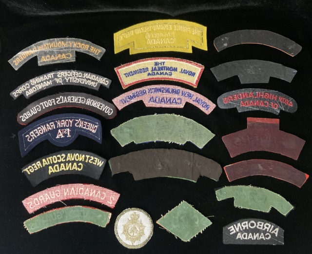 A QUANTITY OF CANADIAN MILITARY CLOTH BADGES INCLUDING; ROCKY MOUNTAIN RANGERS, QUEENS YORK RANGERS, - Image 2 of 2