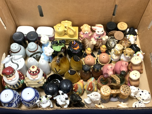 LARGE QUANTITY OF CERAMIC AND METAL CRUET SETS & SALT AND PEPPER SETS - Image 2 of 2