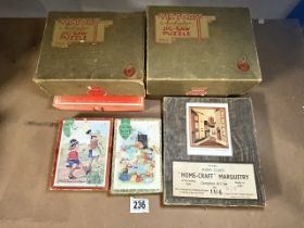 QUANTITY OF VINTAGE JIGSAW PUZZLES INCLUDES VICTORY