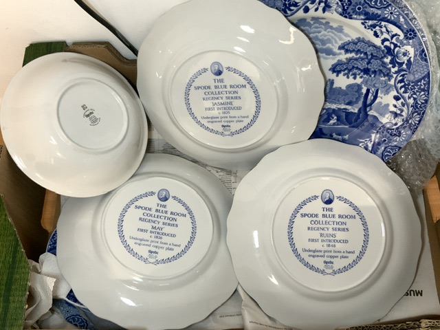 BLUE AND WHITE CHINA; 14 PIECES; SPODE (ITALIAN) AND REGENCY SERIES - Image 3 of 3