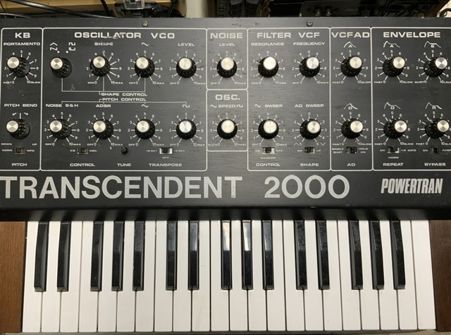 POWERTRAN TRANSCENDENT 2000 KEYBOARD SYNTH; LATE 70S; DESIGNED BY TIM ORR (EMS) - Image 2 of 2