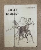 1948 RAMBERT BALLET COMPANY TOURING ADVERTISING POSTER 95 X 126CM WITH WITH PROTECTIVE METAL BACKING