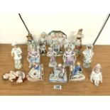 QUANTITY OF EDWARDIAN PORCELAIN AND BISQUE FIGURES; MAINLY OF CHILDREN