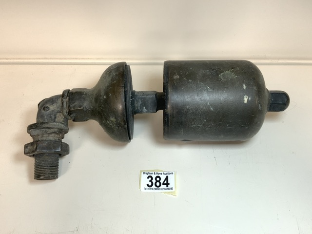 A VINTAGE GREAT WESTERN RAILWAY STEAM TRAIN ENGINE WHISTLE, POSSIBLY NUMBERED 2722 GWR