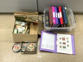 LARGE QUANTITY OF WORLDWIDE STAMP ALBUMS INCLUDING LOOSE STAMPS