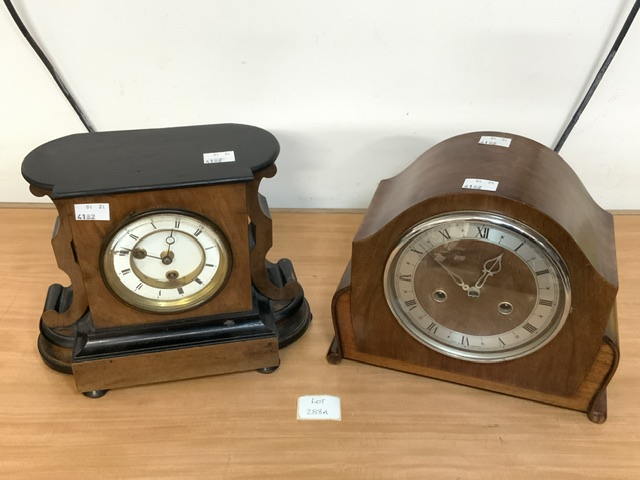 TWO MANTEL CLOCKS, JAPY FRERES AND ENFIELD