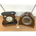 TWO MANTEL CLOCKS, JAPY FRERES AND ENFIELD