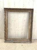LARGE 19TH CENTURY PICTURE FRAME WOOD AND PLASTER 71.5 X 86CM