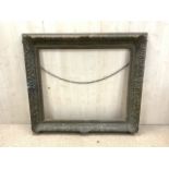 LARGE WOOD AND PLASTER 19TH CENTURY FRAME 109 X 95CM