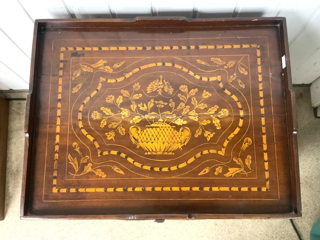 EARLY 19TH CENTURY DUTCH MARQUETRY CABINET; 56 X 44 X 74CM - Image 2 of 5